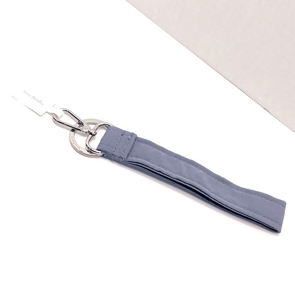 Vera Bradley Wristlet Keychain-Carbon Gray-NWT - Picture 2 of 4